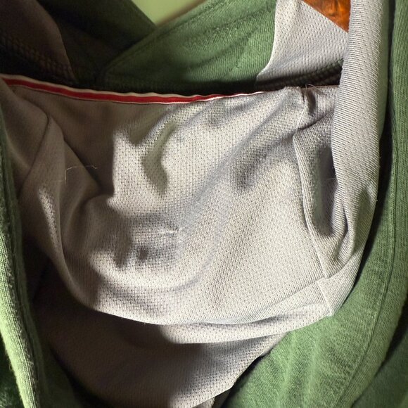 Four Laps Re-Up Sweatshirt Hoodie Green with Red White & Blue Accents Sz Medium - Picture 10 of 10